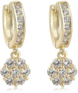 Tiny Gem Girls Diamond Circle Huggie Earring - TG3021