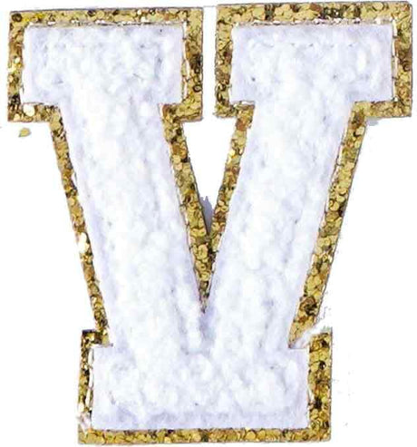 Letter V - White