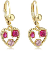 Tiny Gem Girls Heart Gem Earring - TG5011