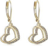 Tiny Gem Girls Double Heart Earring - TG5020