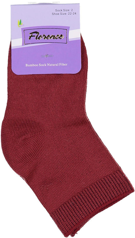 Florence Boys Girls Unisex Bamboo Cotton Crew Socks - 179