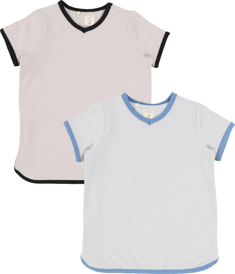 Analogie by Lil Legs Track Collection Boys Short Sleeve V-Tee V-Neck T-shirt