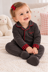 Noggi Baby Boys Girls Gingham Cotton Footie - 217222