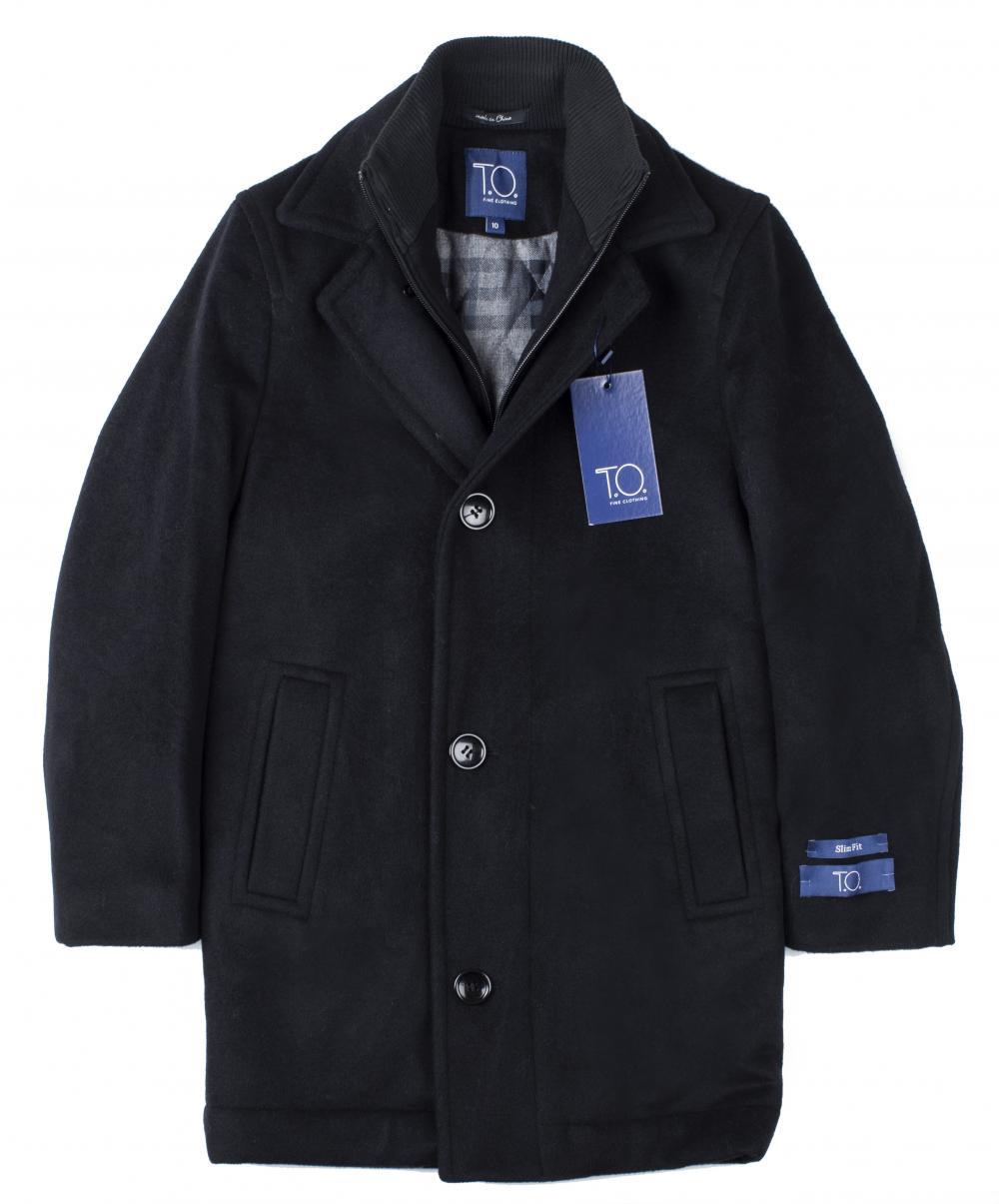 T.O. Collection Boys Wool Coat - ORLANDO-1