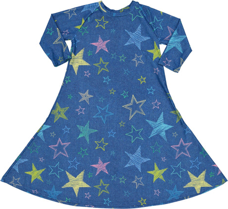By The Wai Girls Chalk Stars Swim Dress