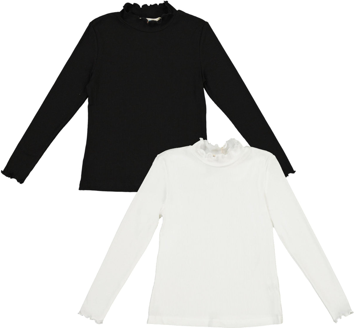 Teela Girls Ruffle Mockneck Shell - 21-215