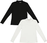 Teela Girls Ruffle Mockneck Shell - 21-215