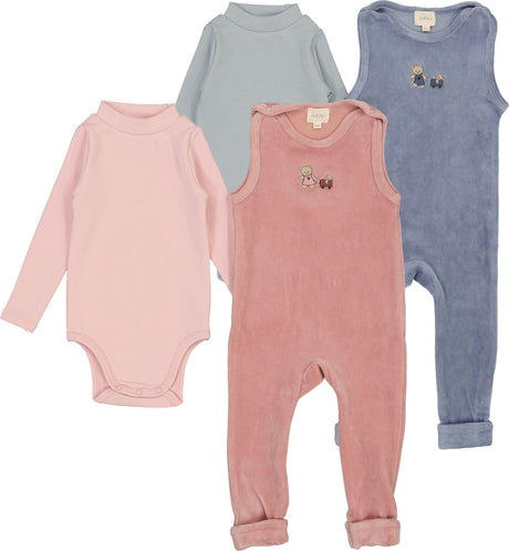 Aurora Baby Boys Girls Embroidered Bear Outfit - AAW26-0097-0099