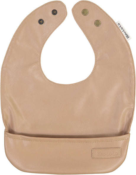 Bleu La La Vegan Leather Bib - Solid