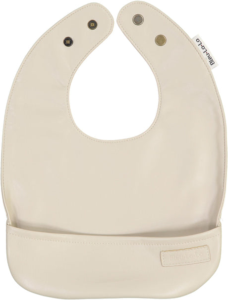 Bleu La La Vegan Leather Bib - Solid