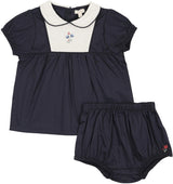 Lil Legs Dressy Loungewear Collection Baby Girls Bib Toddler Set Outfit - BTST
