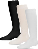 Memoi Girls Double Diamond Knee Socks - MKF-2000
