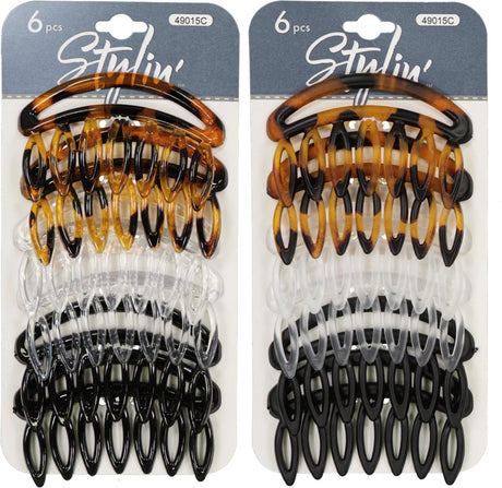 Stylin' Hair Side Comb 6 Pack - 49015