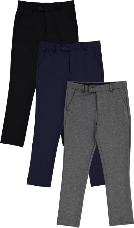 Leo & Zachary Boys Knit Stretch Dress Pants - LZK-504/508