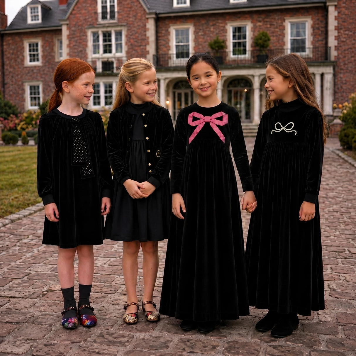 Bopop Girls Ribbon Bow Maxi Robe - M923