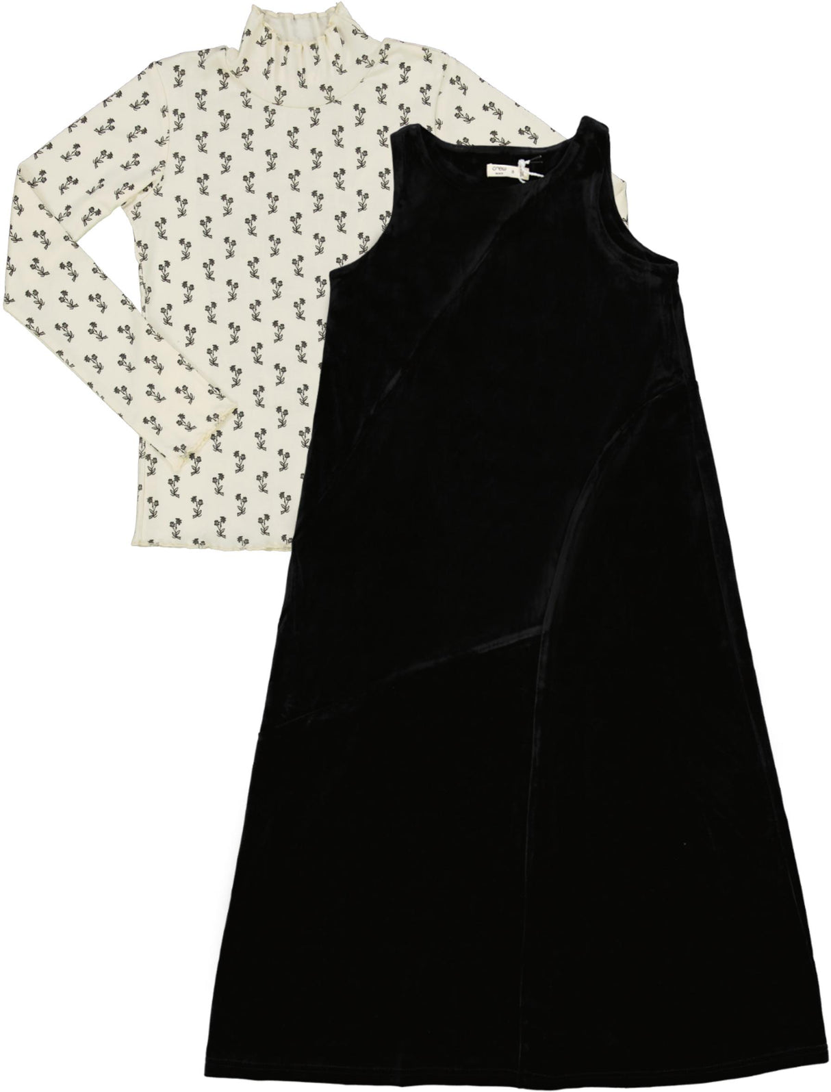 Crew Kids Girls Velour Maxi Jumper Robe Set - AL3042