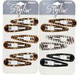 Stylin' Large Contour Snap Clips 6 Pack - 49877