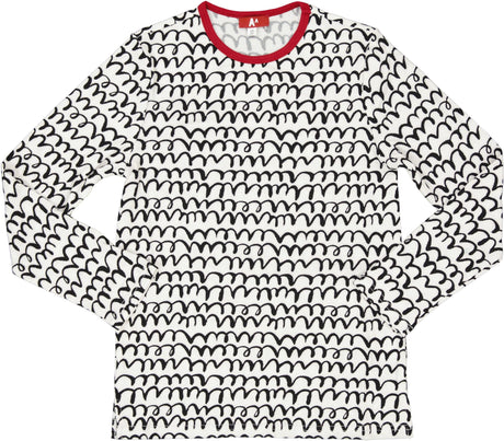 AA Girls Scribble Print Long Sleeve T-shirt - 6416L
