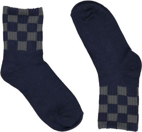 Zubii Boys Checkered Crew Dress Socks - 618