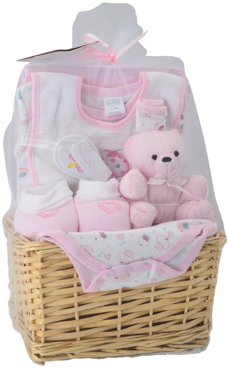 Big Oshi Baby Essentials 9-Piece Layette Basket Gift Set