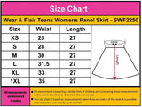 Wear & Flair Teens Womens Panel Skirt - SWF2250