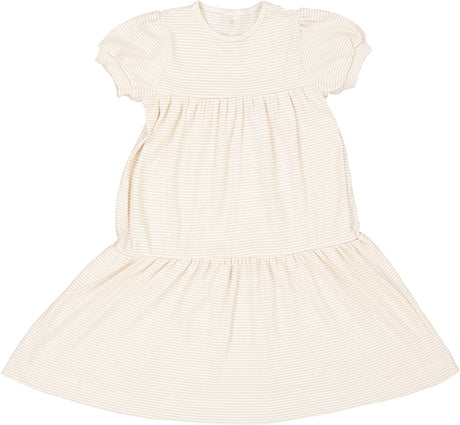 Lil Legs Ribbed Fashion Collection Girls Short Puff Sleeve Dress