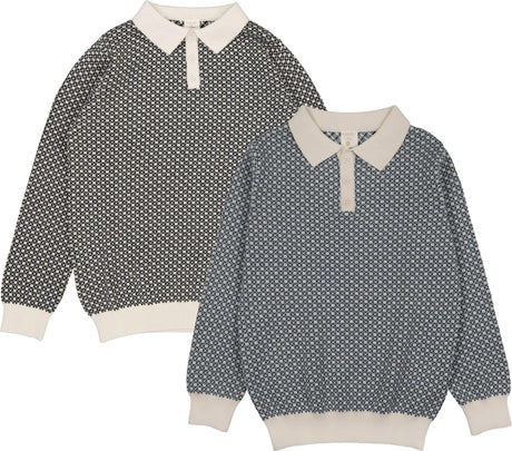 Analogie by Lil Legs Heirloom Knits Collection Boys Collared Sweater - AF26S544