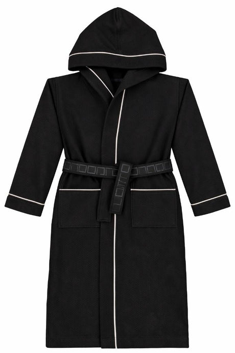 T.O. Collection Boys Modal Waffle Bath Robe with Hood - BR