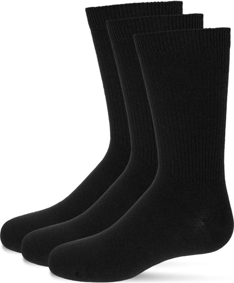 Memoi Boys This Ribbed Cotton Crew Socks 3 Pack - MK-565