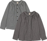 Analogie by Lil Legs Plaid Edition Collection Toddler Boys Peter Pan Collar Long Sleeve Dress Shirt - AF26S533