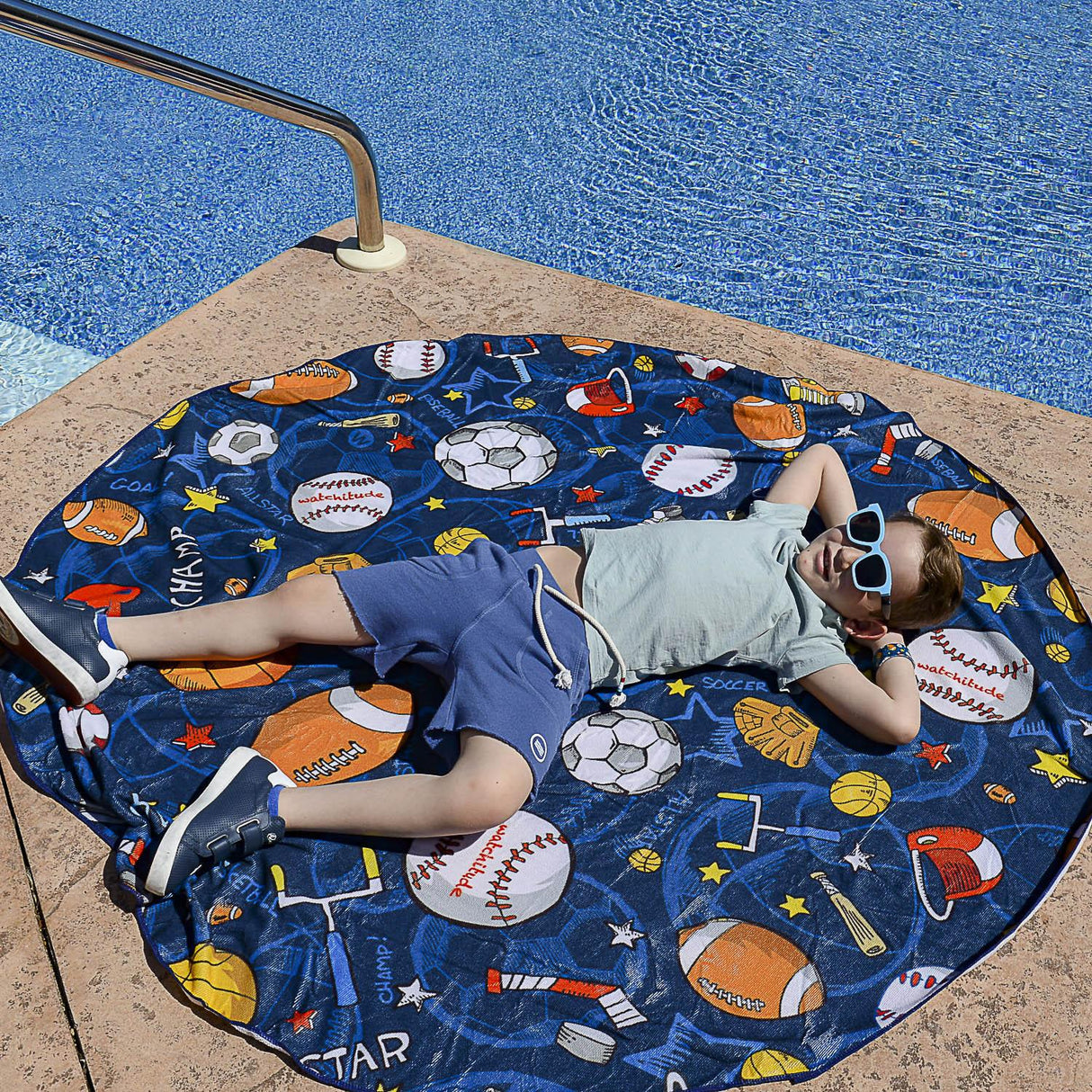 Watchitude Large Round Sports Towel - 674