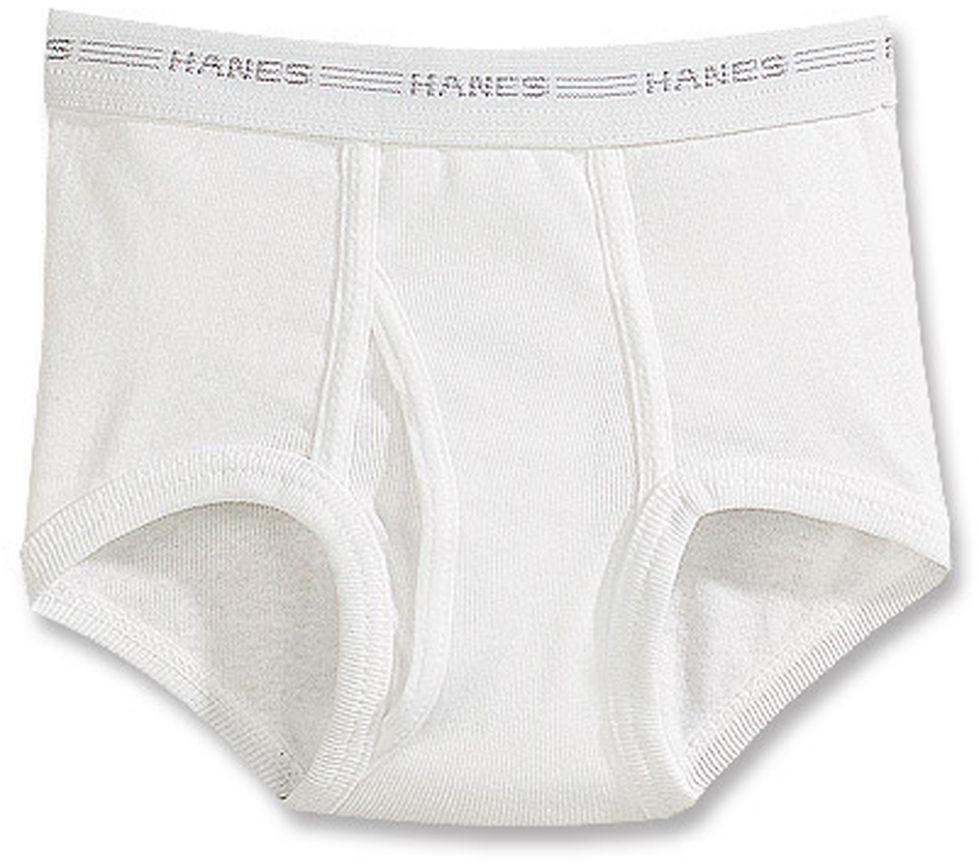 Hanes Boys White Briefs - B252P6 - 6 Pack