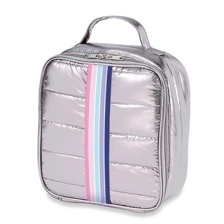 Top Trenz Striped Strap Puffer Insulated Lunch Bag - LB-PUFI-SWEET