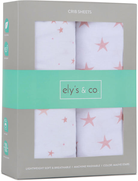 Ely's & Co Stars Crib Sheet 2 Pack