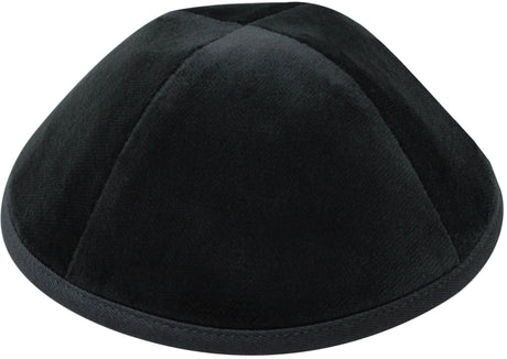 iKippah Boys Velvet 4 Part Yarmulka with Rim