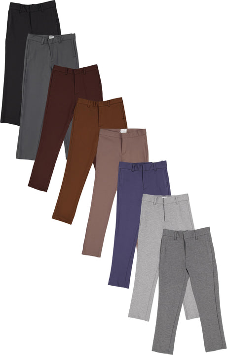 Mocha Noir Boys Stretch Dress Knit Pants - ASCP304(H)/ASCP305