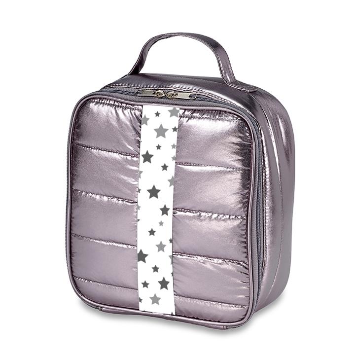 Top Trenz Scattered Stars Puffer Insulated Lunch Bag - LB-PUFG-SNOW