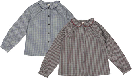 Analogie by Lil Legs Plaid Edition Collection Girls Long Sleeve Blouse Shirt - AF26T702