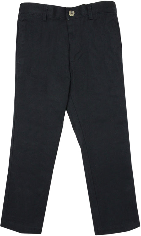 Canadian Polo Boys Adjustable Waist Flat Front Cotton/Poly Pants