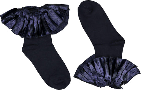 BlinQ Girls Metallic Pleated Ankle Socks - 541