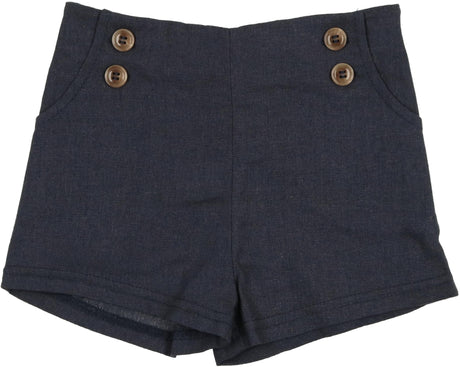 Analogie by Lil Legs Shabbos Collection Boys Button Dress Shorts
