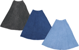 Kiki Riki Womens Maxi 36 Inch Stonewash Panel Skater Skirt - 42496