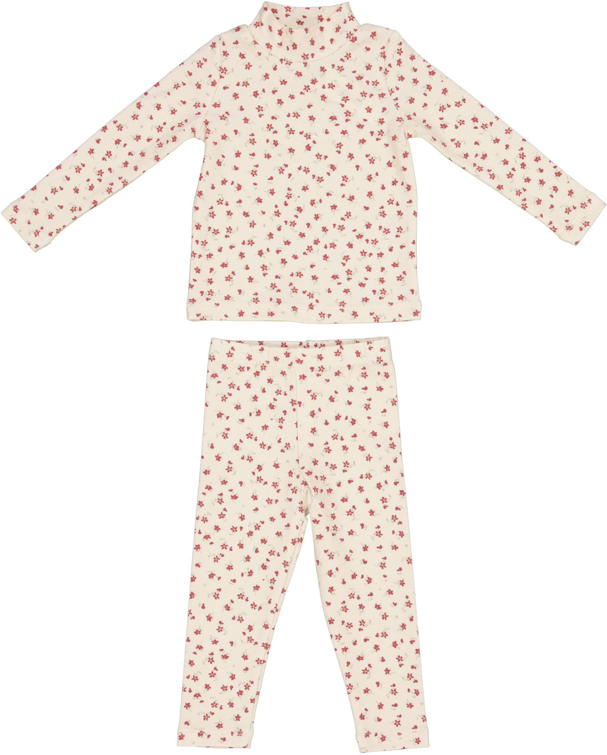 Bonjoy Baby Girls Floral Mock Neck Outfit - BTW25014ST