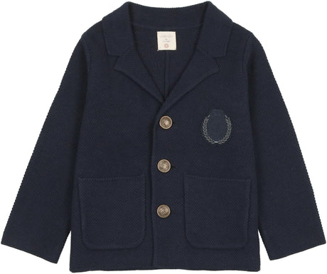 Analogie by Lil Legs Shabbos Collection Boys Knit Crest Blazer