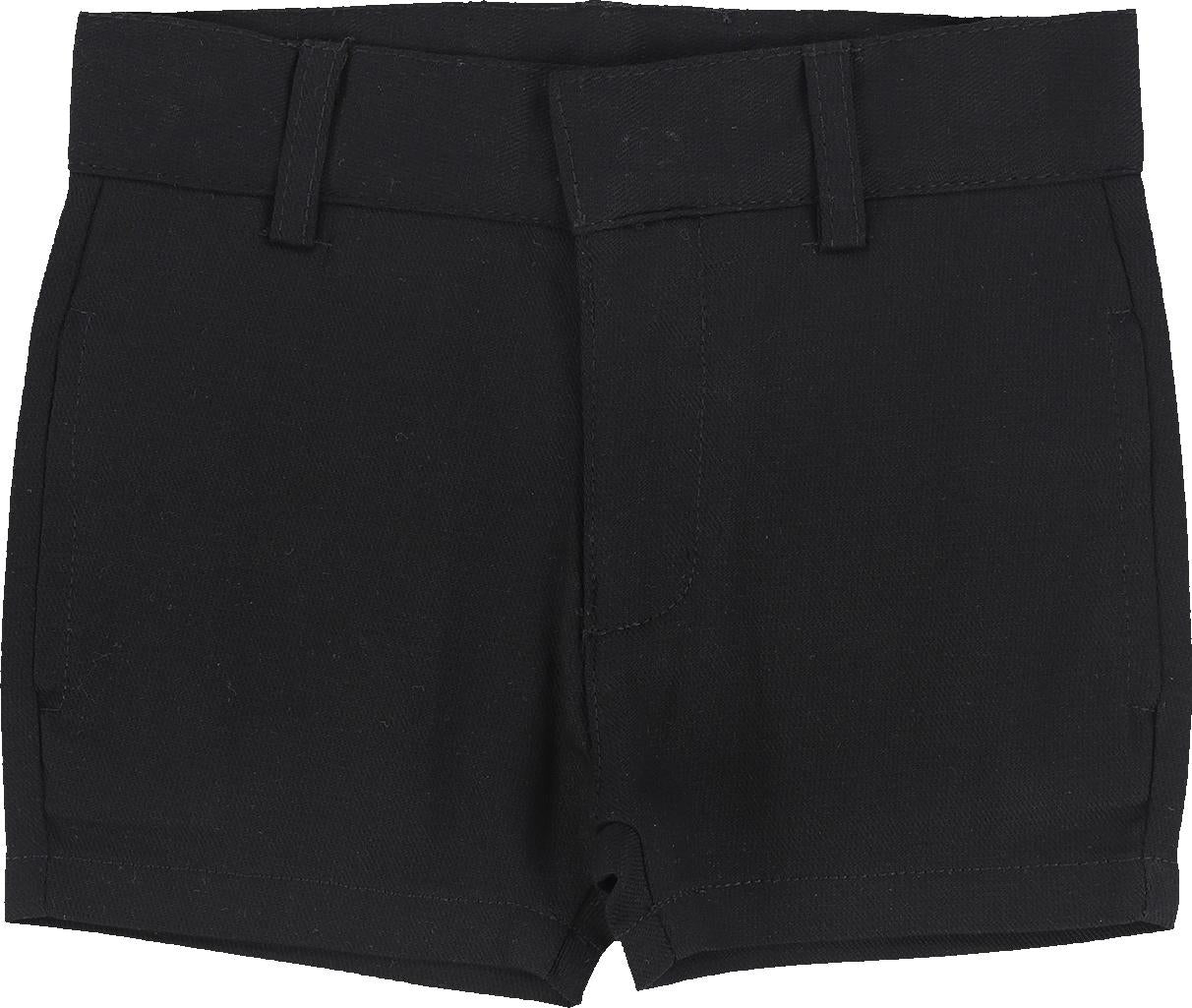 Lil Legs Shabbos Basic Collection Boys Linen Dress Shorts ShirtStop