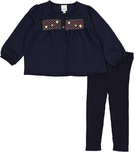 Clo Baby Girls Embroidered Outfit - WB6CP7458G
