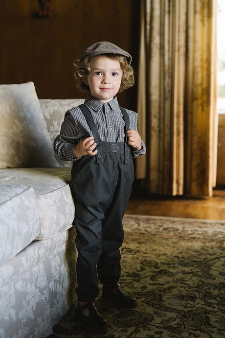 Analogie by Lil Legs Plaid Edition Collection Boys Long Sleeve Dress Shirt - AF26S533B