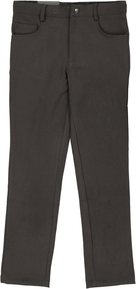 Leo & Zachary Boys Knit Stretch Tech 5 Pocket Adjustable Drawstring Dress Pants - LZT-504/508