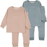 Lil Legs Pitter Patter Collection Boys Girls Pitter Patter Velour Pajamas - AF26TP405