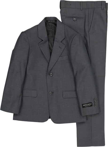 Armando Martillo Boys Medium Gray Suit Separates